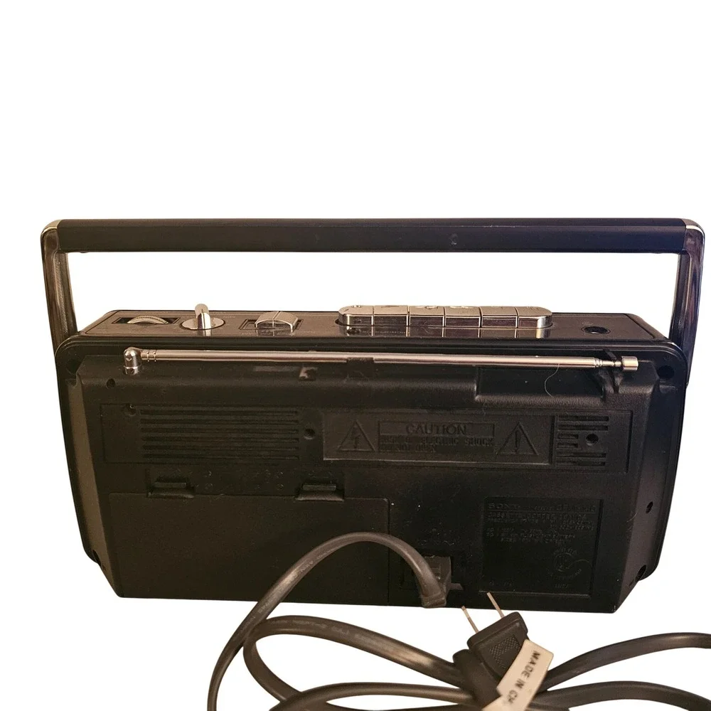 Vintage Sony CFM-140 Cassette-Corder 2 Bands AM FM Portable Radio Korea Boombox